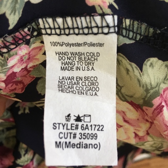 Navy and Floral Dress. Sexy and cute! - Picture 5 of 5